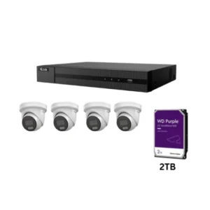 HILOOK BY HIKVISION 6MP ACUSENSE 4 CAMERA 4CH TURRET KIT